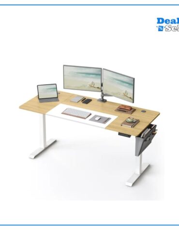 SONGMICS Höhenverstellbarer Schreibtisch elektrisch 160cm