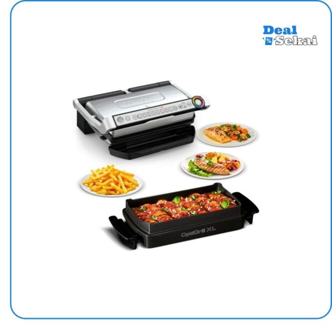 Tefal Kontaktgrill GC724D OptiGrill+ XL, 2000 W, Backschale