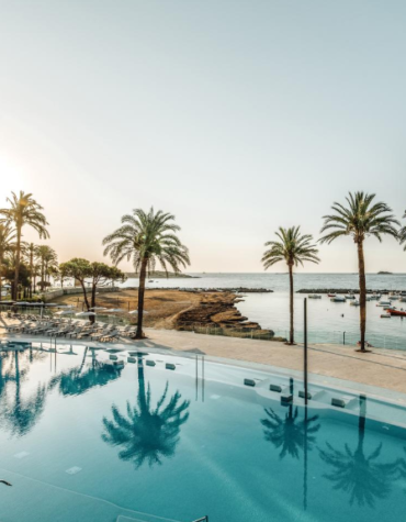 Playa d´en Bossa, Ibiza, Spanien