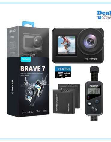 AKASO Brave 7 Action Cam 4K30FPS mit 64GB