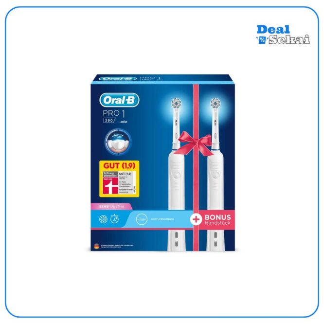 BRAUN Elektrische Zahnbürsten Oral-B Pro 1 290 Duopack