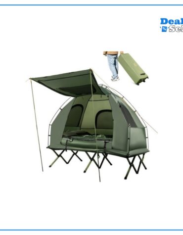 COSTWAY Kuppelzelt, Personen: 2, 5 in 1 Feldbett mit Luftmatratze