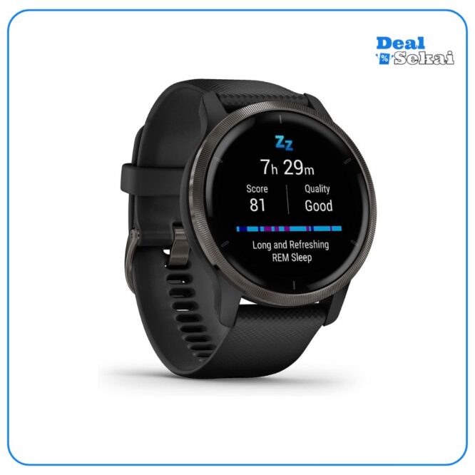 Garmin Venu 2 – GPS-Fitness-Smartwatch mit ultrascharfem 1,3“ AMOLED-Touchdisplay