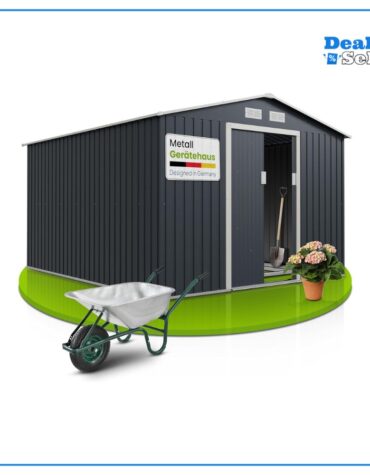 Juskys Metall Gerätehaus XXL 15m³ mit Satteldach