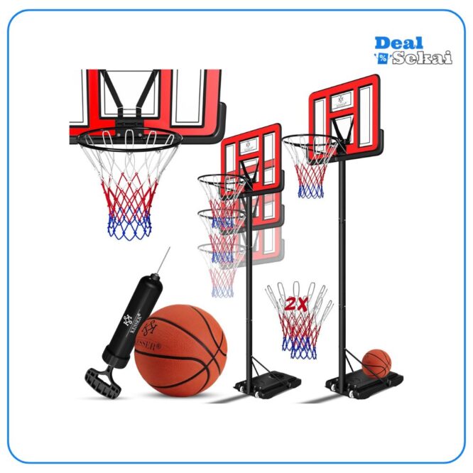 KESSER® Basketballkorb Premium mit Ständer Rollen