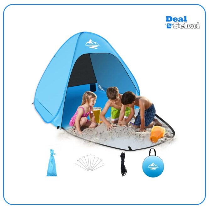 Mimajor Strandmuschel Pop Up Strandzelt