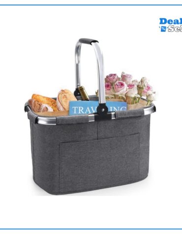 Pynhoklm®Einkaufskorb Faltbar 30L Picknickkorb
