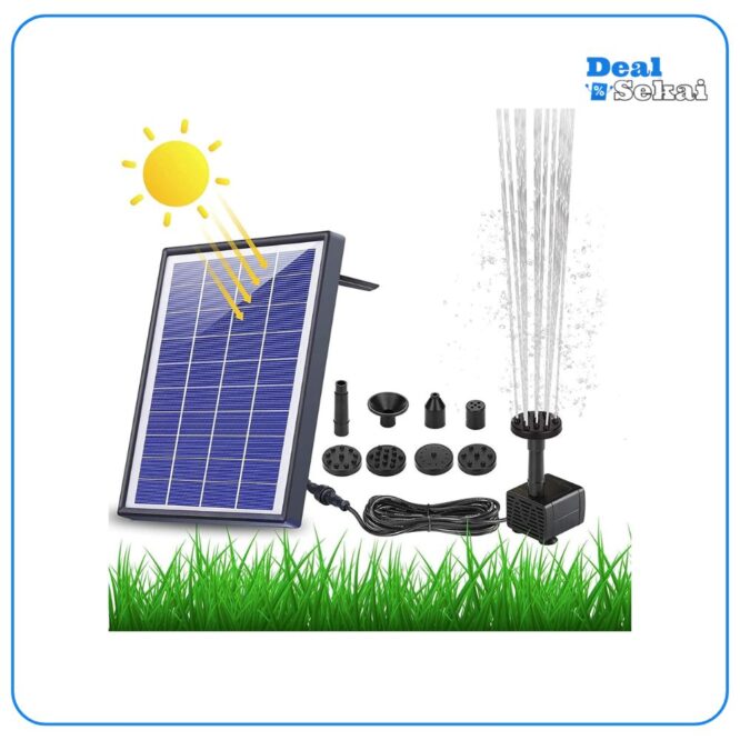 AISITIN 6.5W Solar Springbrunnen Eingebaute1500 mAh