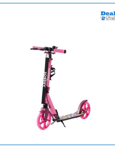 AREBOS Cityroller Tretroller mit LED Reifen