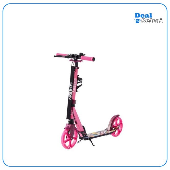 AREBOS Cityroller Tretroller mit LED Reifen