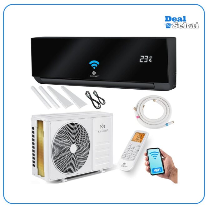 KESSER® Klimaanlage SET Split - mit WiFi/App Funktion Klimagerät