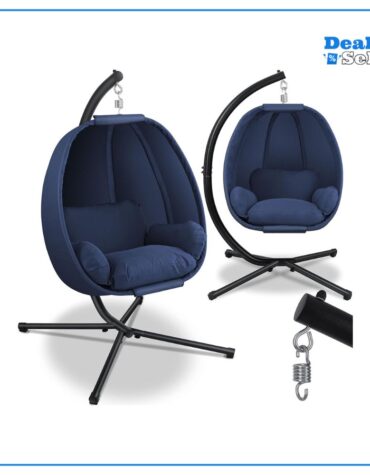 KESSER® Luxe Hängesessel mit Gestell + weicher Sitzkissen