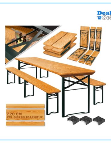 KESSER® Bierzeltgarnitur 3 teilig Gartenmöbel-Set