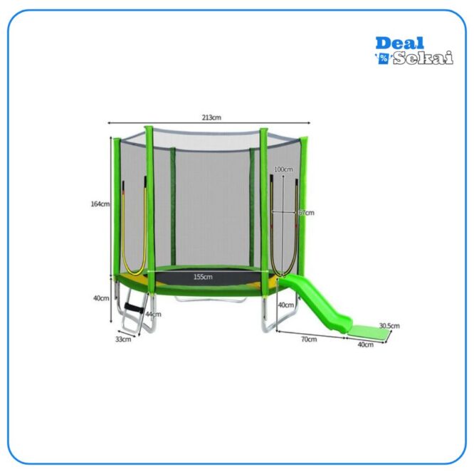 FLIEKS Gartentrampolin Ø 213,00 cm