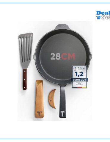 TECOR® Gusseisenpfanne Induktion 28cm inkl. Zubehör