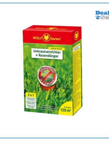 WOLF Garten - 2-in-1: Unkrautvernichter plus Rasendünger für 120m²