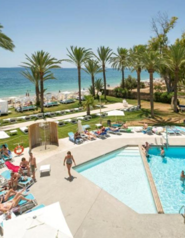 Playa d´en Bossa, Ibiza, Spanien