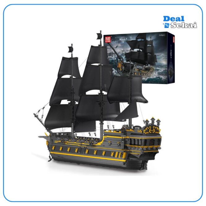 Mould King 13186 Black Pearl Piratenschiff Klemmbausteine Bausatz
