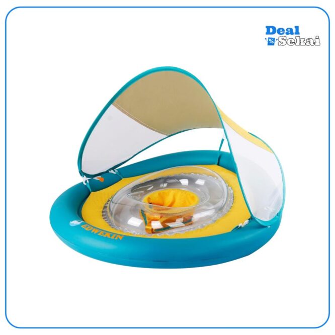 EDWEKIN® Einzigartiger Baby Schwimmsitz mit abnehmbarem Sonnendach