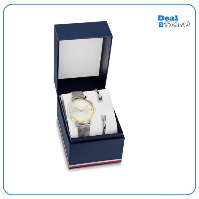 TOMMY HILFIGER Damen Armbanduhr-Set