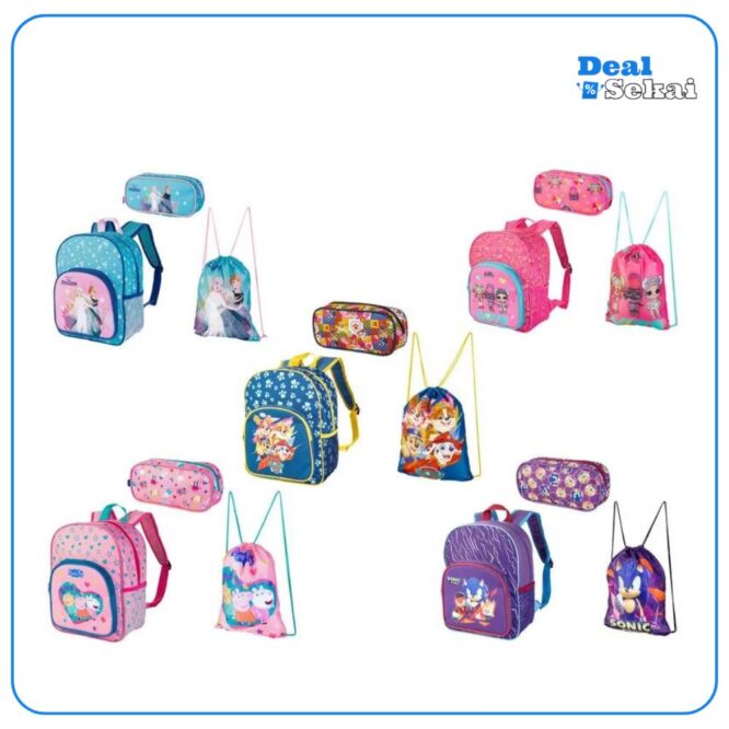 DURABO Set: Rucksack, Turnbeutel, Federmäppchen