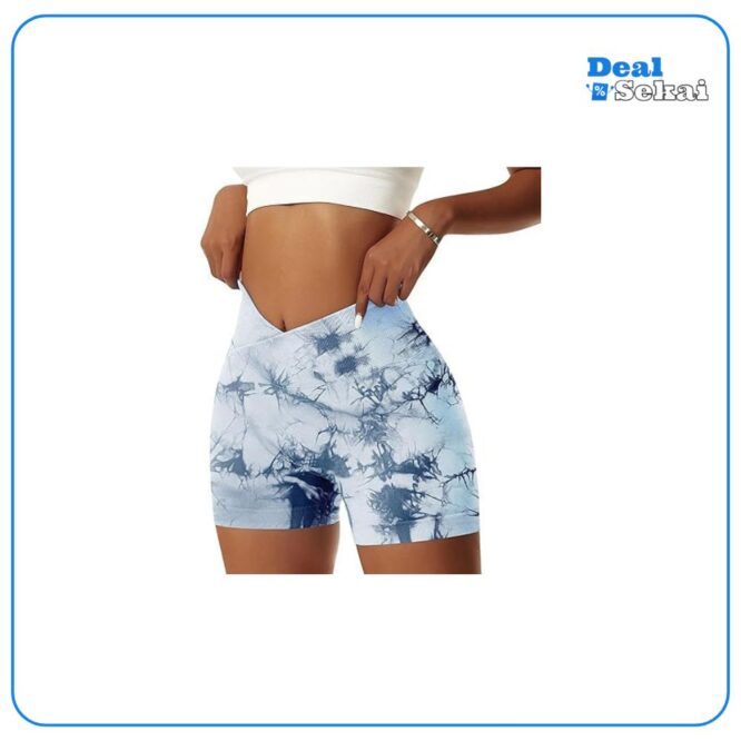 Vertvie Damen Gym Shorts V Cross