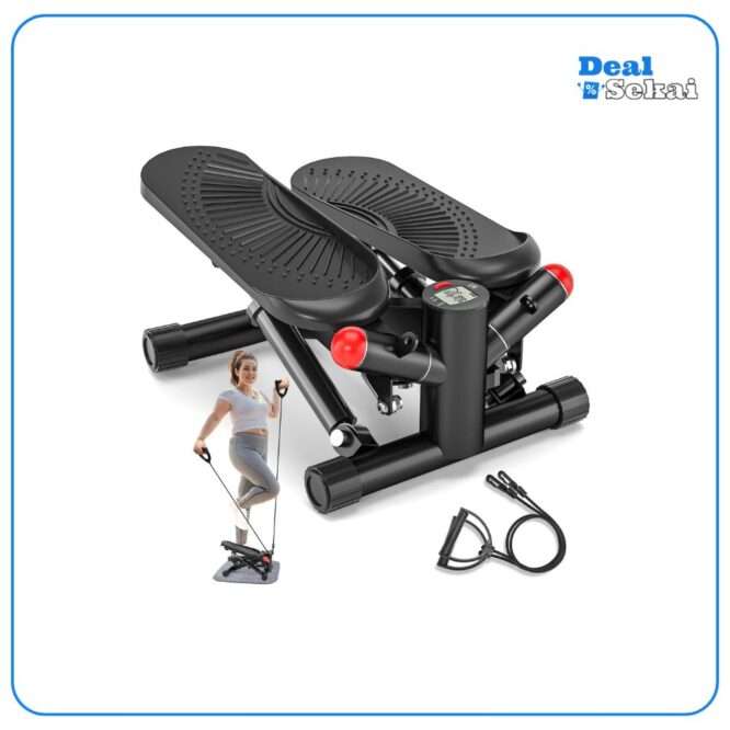 VANNECT 2-in-1 Stepper für Zuhause mit Power Ropes