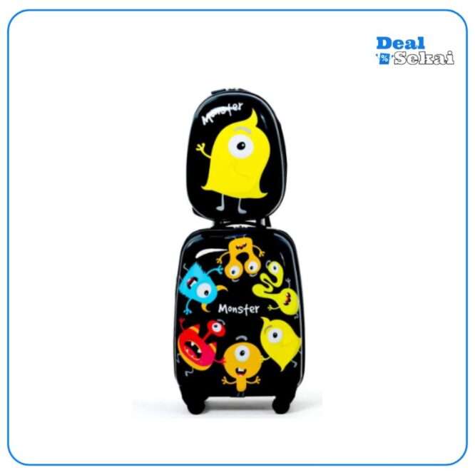 COSTWAY 2tlg Kinderkoffer und Rucksack