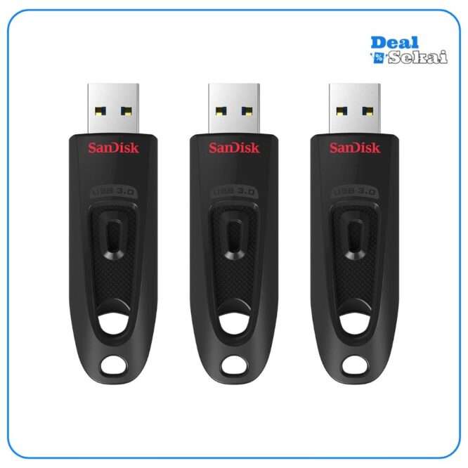 SanDisk Ultra USB 3.0 Flash-Laufwerk 64 GB 3er-Pack