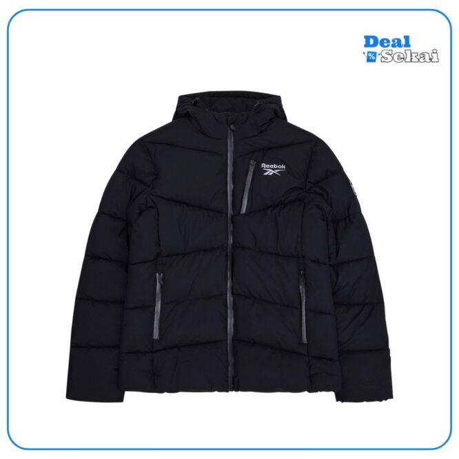 Reebok Stretch Puffer Herren Winterjacke schwarz