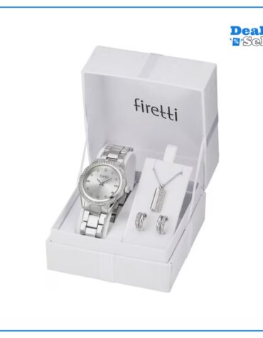 FIRETTI Quarzuhr (Set, 4-tlg., inkl. Ohrstecker und Kette mit Anhänger)