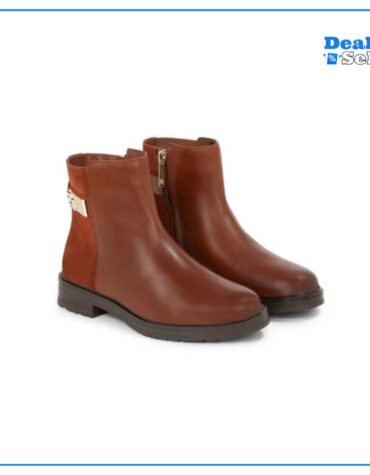 TOMMY HILFIGER TH Logo Leather Mix Chelsea Stiefelette