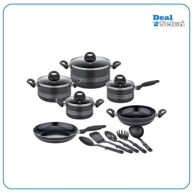 GSW Topf-Set Milano Nero 15-tlg.