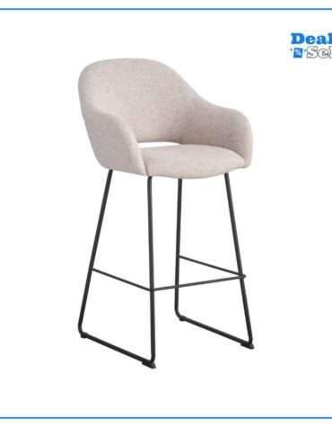 Novel Barhocker in Schwarz und Beige