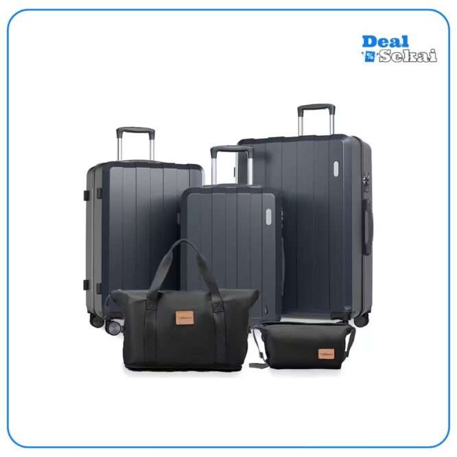 VALLSERO Trolleyset Koffer-Set 5-teilig