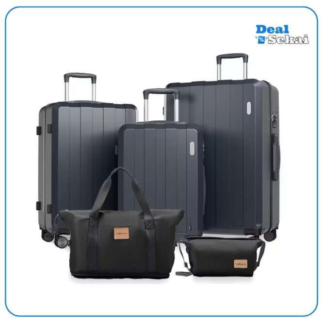 Trolleyset Koffer-Set, Rollkoffer 5-teiliges Set