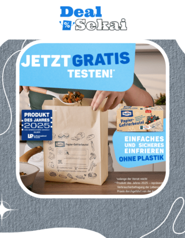 Toppits Papier-Gefrierbeutel gratis ausprobieren
