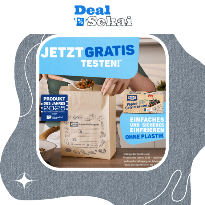 Toppits Papier-Gefrierbeutel gratis ausprobieren