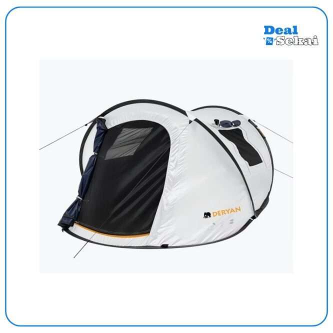 Deryan Dome Pop-Up-Zelt – 2 Personen – UV-Schutz 50+ – Creme