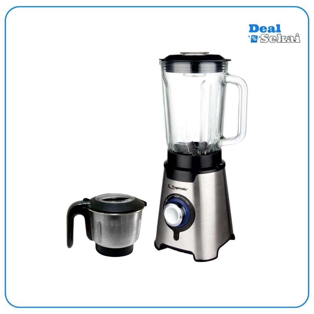 Topmatic Standmixer SME-600.3SG stahlfarbig Kunststoff Glas