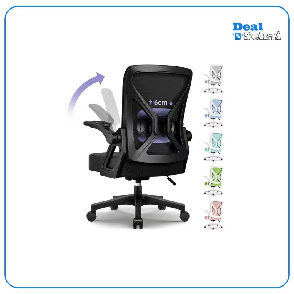 HIAZURM Ergonomischer Bürostuhl Schwarz