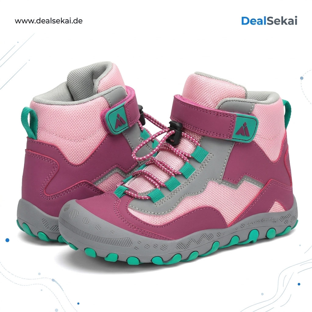 Mishansha Kinder Wanderschuhe rutschfest Trekkingschuhe Gr.24-28