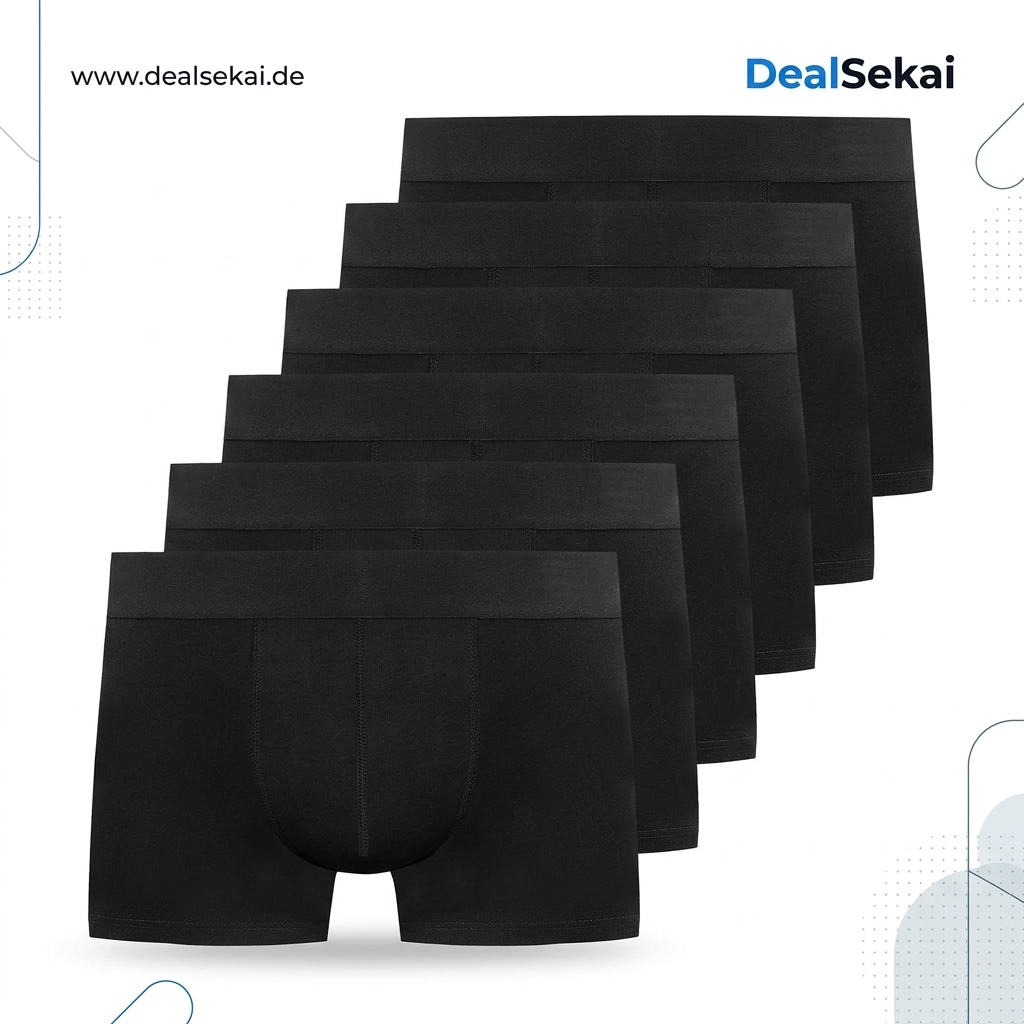 YouShow Boxershorts Herren 6/12er Pack Baumwolle Unterhosen Männer Stretch