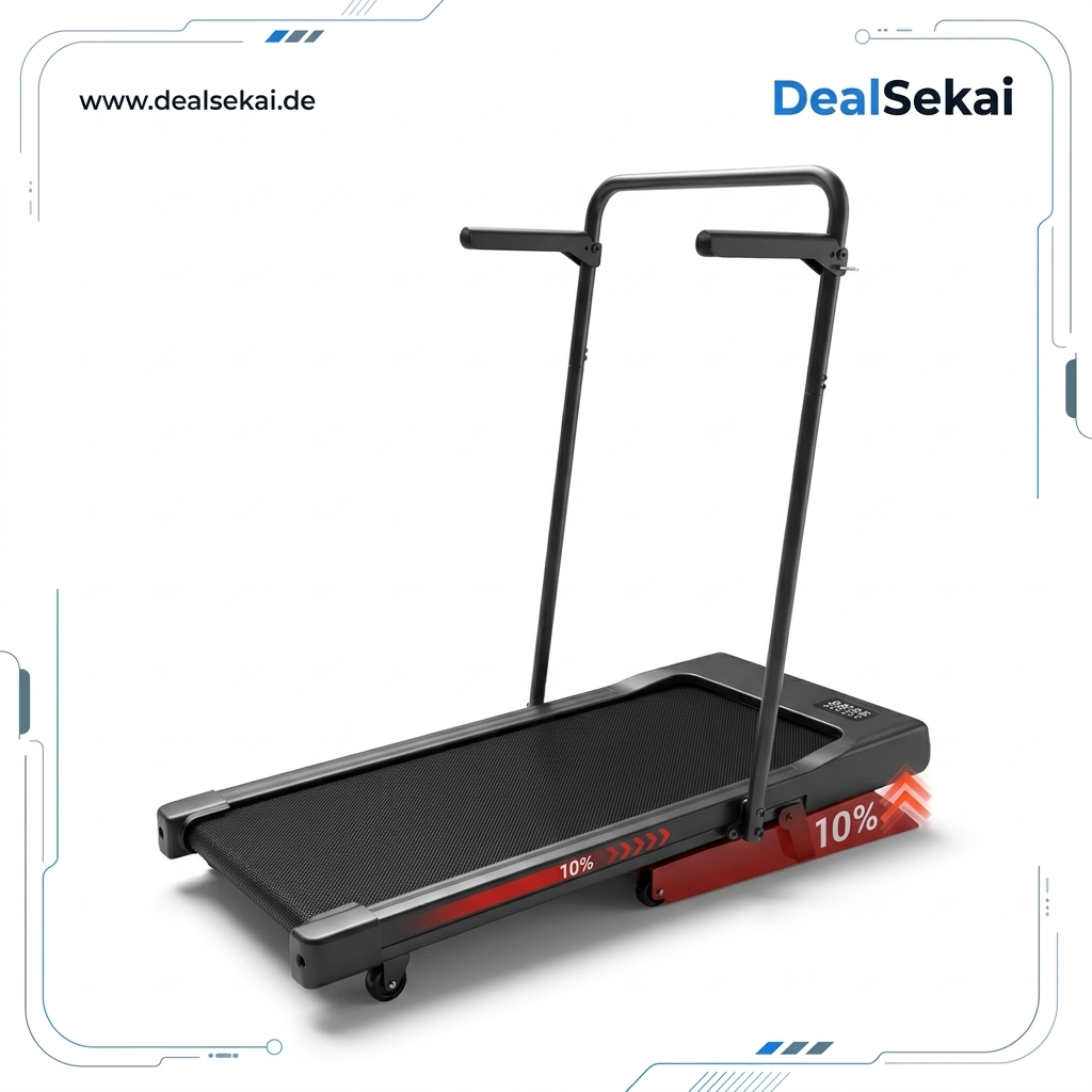 Superun Walking Pad mit Steigung 10%, Laufband mit App Erlebnis vor Ort